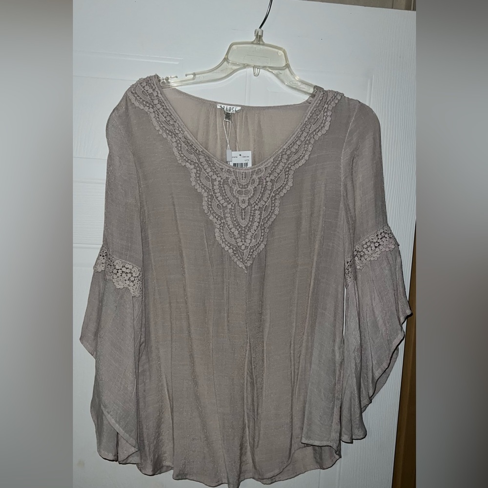 Beige top, Brand new, tag attached.